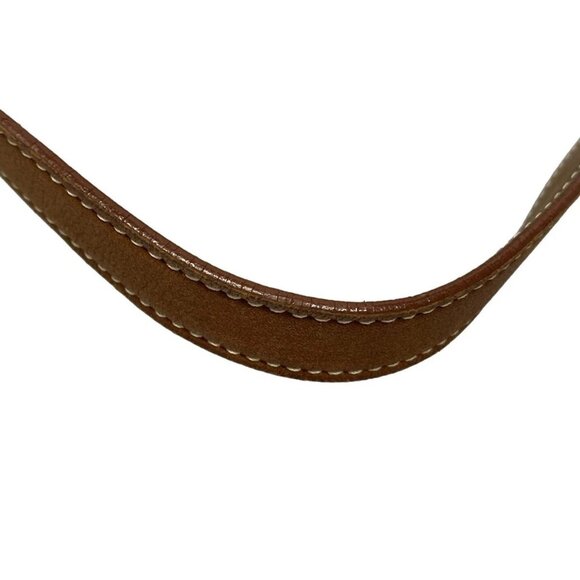 Auth HERMES Gao - Beige Brown Toile H Leather Square E Shoulder Bag - Picture 8 of 16